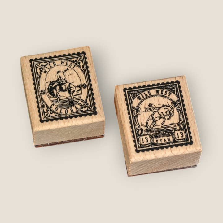 Wild West Wooden Stamps for wholesale by CoraCreaCrafts