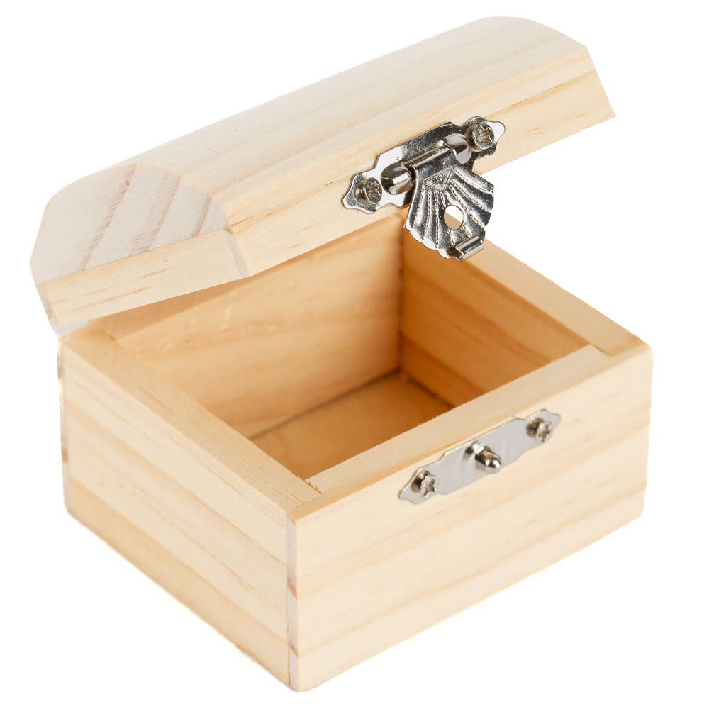 Factory Direct Craft - Wholesale Decorative Box - 2-1/2" x 2" x 1-3/4"  Unfinished Wood Chest Box6
