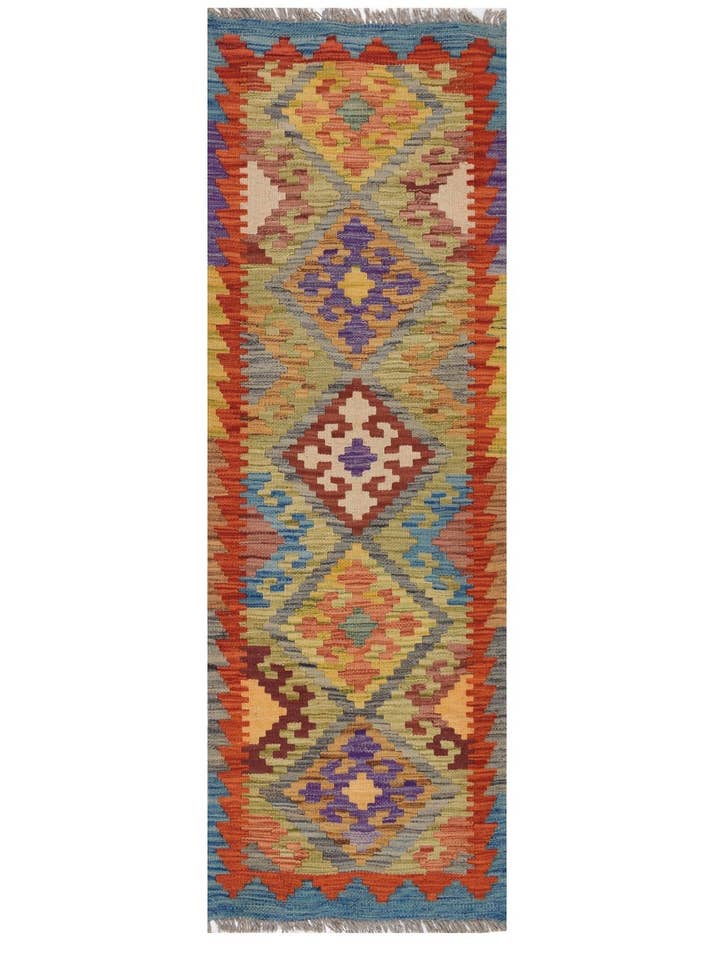 Plantaardige kelim 1' 6" x 4' 9" voor wholesale door ALRUG