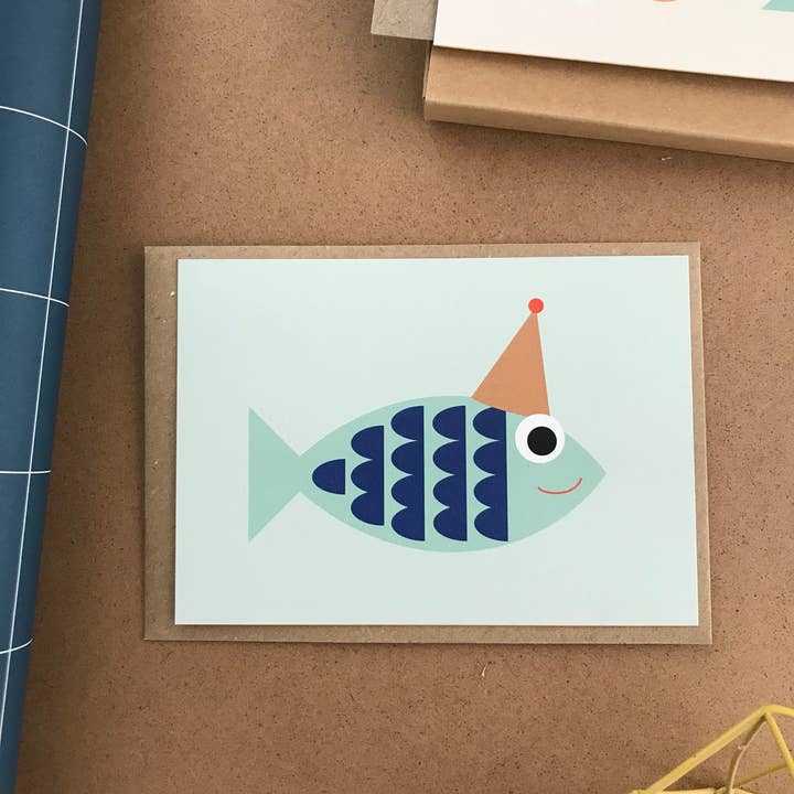 Linienwerk - Wholesale Postcard - HAPPY FISCH