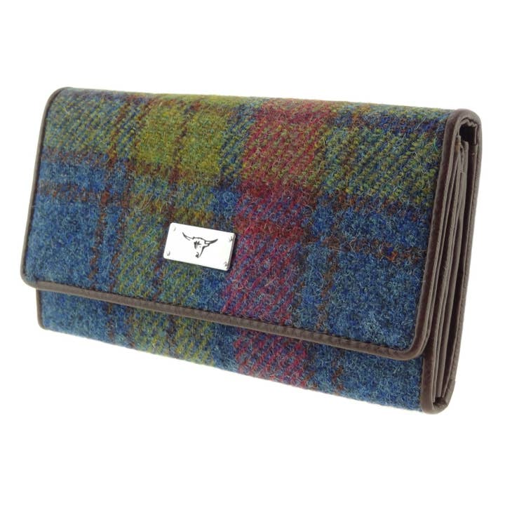 Dublin Gift Company - Wholesale Clutch Bag - Women's - Ladies Harris Tweed Scottish Tartan Purse