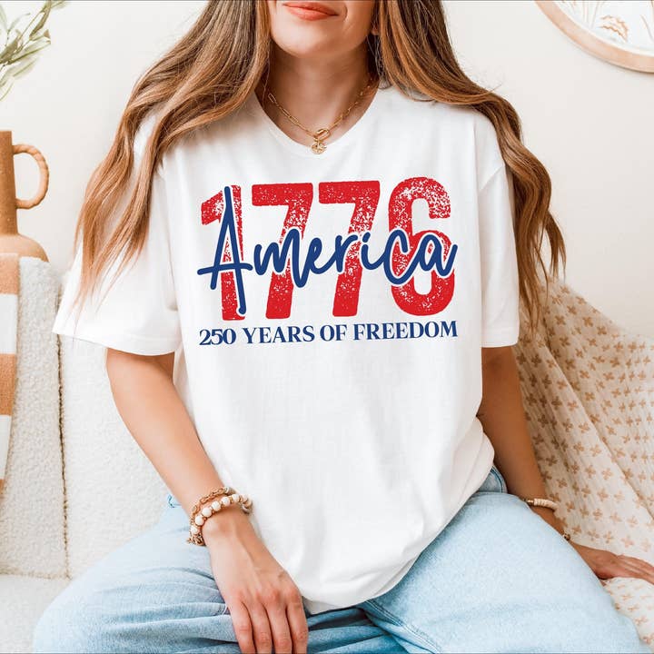 America 1776 Shirt, 250 Years Of Freedom Tee, Patriotic Gift for wholesale by Teedico