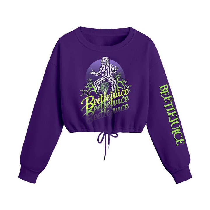 Beetlejuice - 3 Mal - Gekürztes Sweatshirt für den Großhandel von Heroes Inc. Europe B.V.