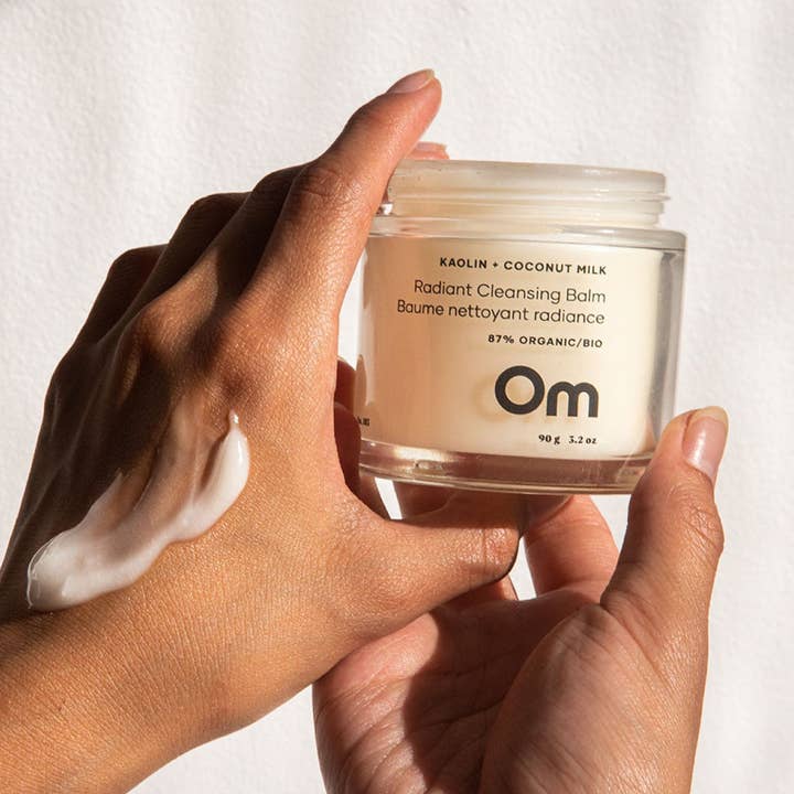 Om Organics Skincare - Wholesale Facial Cleanser - Mini Kaolin + Coconut Milk Radiant Cleansing Balm2