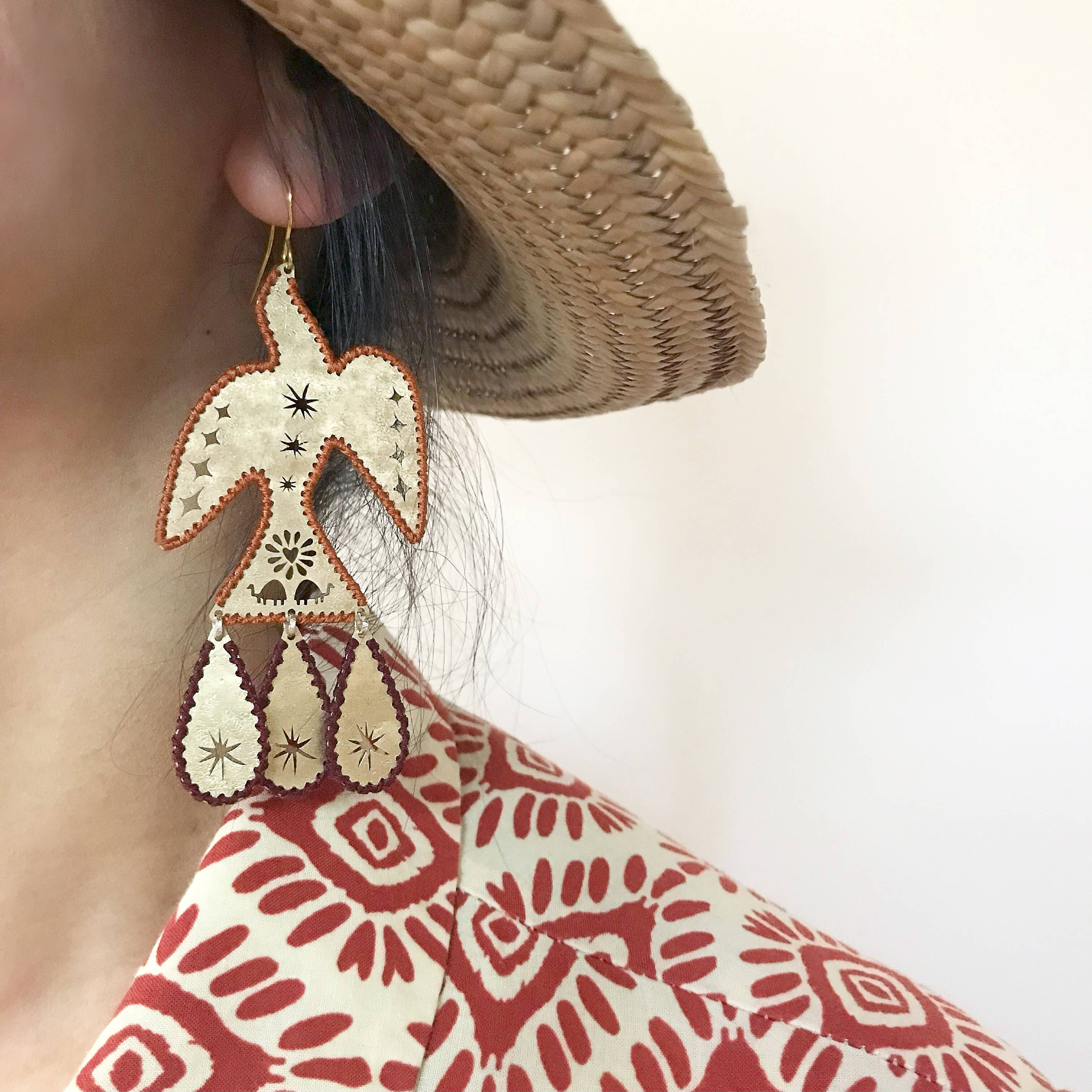 Gulushu - Wholesale Dangle Earrings - Brass Earrings, Bohemian Contemporary Handmade Jewelry1
