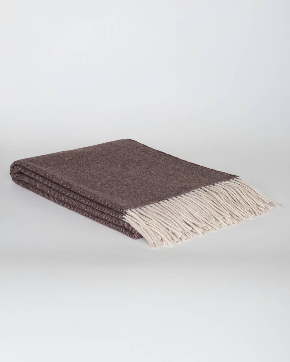 MoST - Wholesale Throw Blanket - Cashmere/Merino Throw Blanket TIBET - brown3