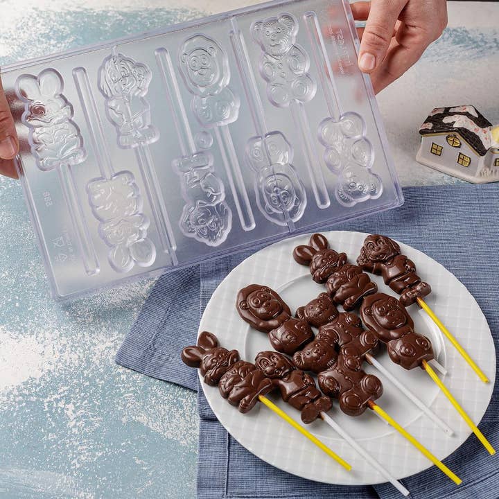 Polykarbonat 3D Djurformade Chokladformar för wholesale av Crystalia