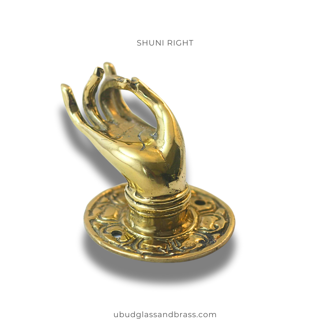 Ubud Glass – wholesale Decorative figurine – Solid Brass Buddha Mudra Hand Door Pull – Size #2 | Wall Hook, Towel, Key & Jewelry Hanger8