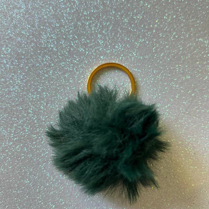 Puppies & Pom Poms - Wholesale Pet collar charm – Cat/dog - Mixed colours - Mini PomPom Keyrings - (without clips)13