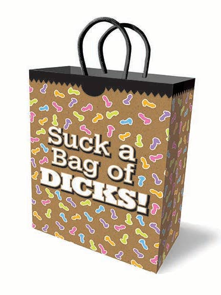 Suck a Bag of Dicks Gift Bag for wholesale by Little Genie Productions