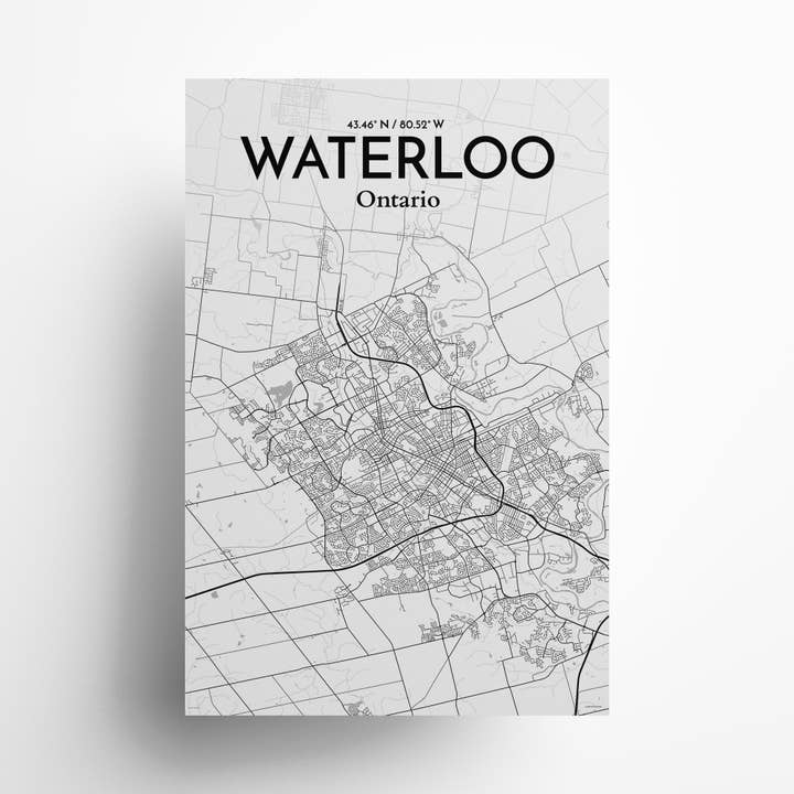 OurPoster.com - Wholesale Poster - Waterloo City Map Poster44