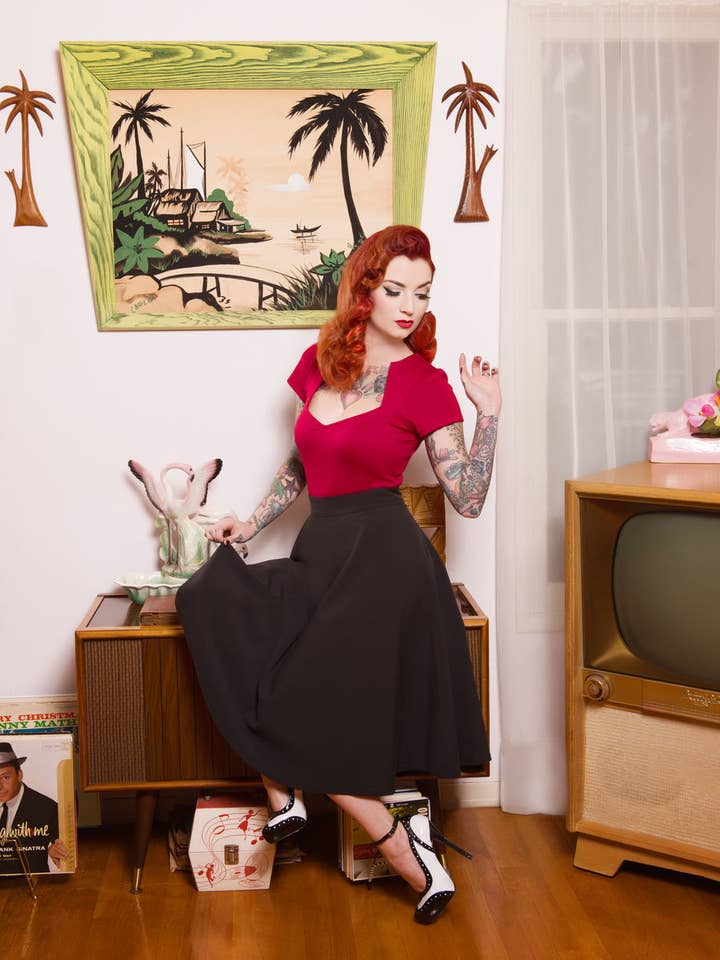 Steady Clothing - Wholesale Skirt - Women's - Pocket High Waist Thrills Skirt in Black3