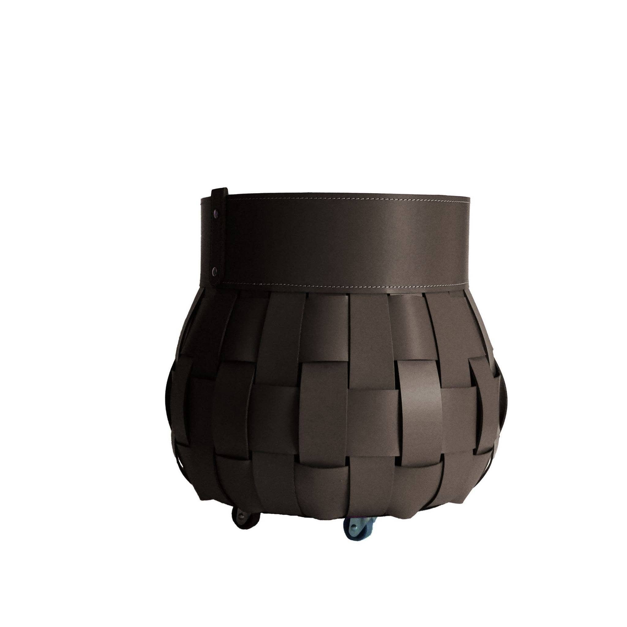 LIMAC Design - Wholesale Basket - TRECCIO braided leather log bag