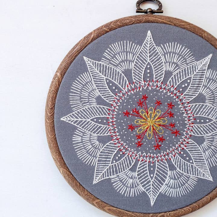 cozyblue handmade – Engroshandel Broderitilbehør – efterår mandala broderi kit8