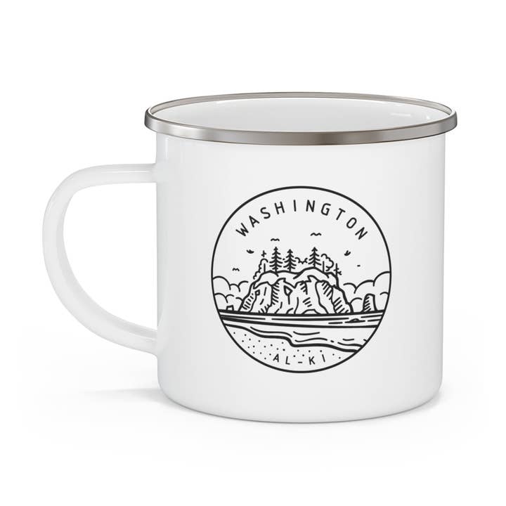 Washington State Motto Camping Mug for wholesale by The Northwest Store