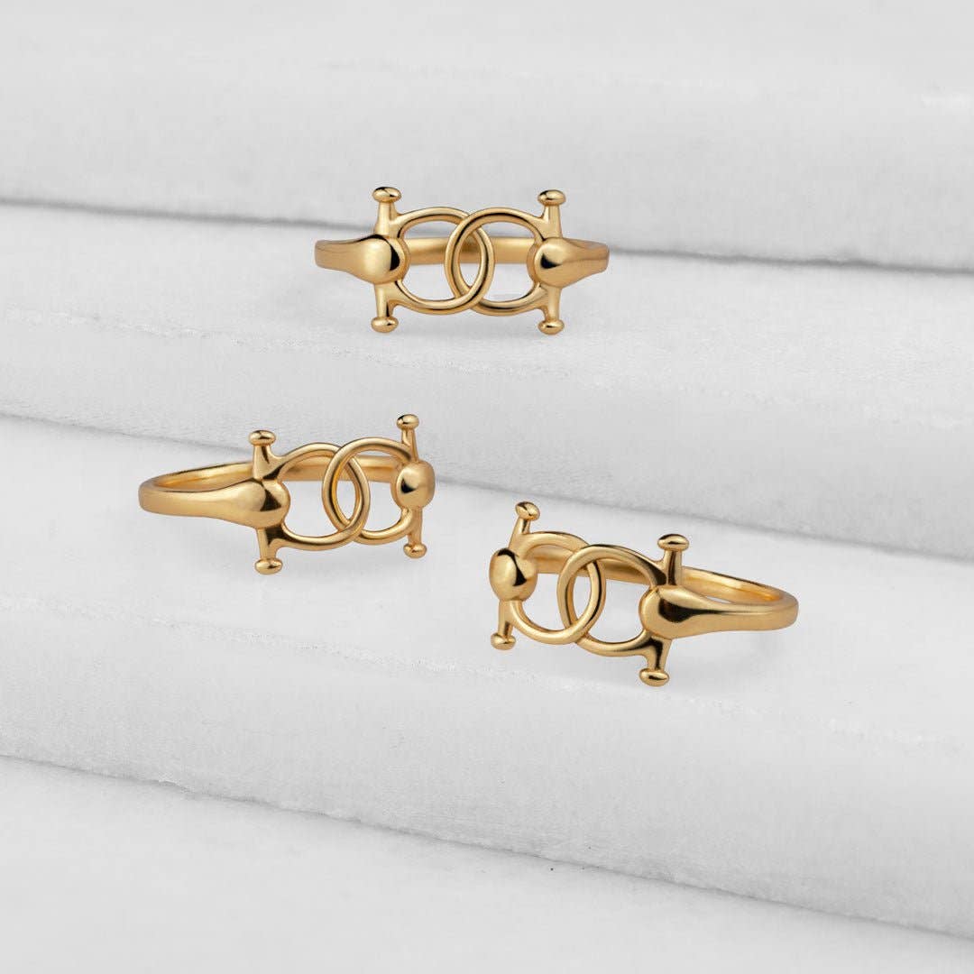 URBAN-EQUESTRIAN – Engroshandel Båndring – Talisman - Hestebid Equestrian Ring i Guld3