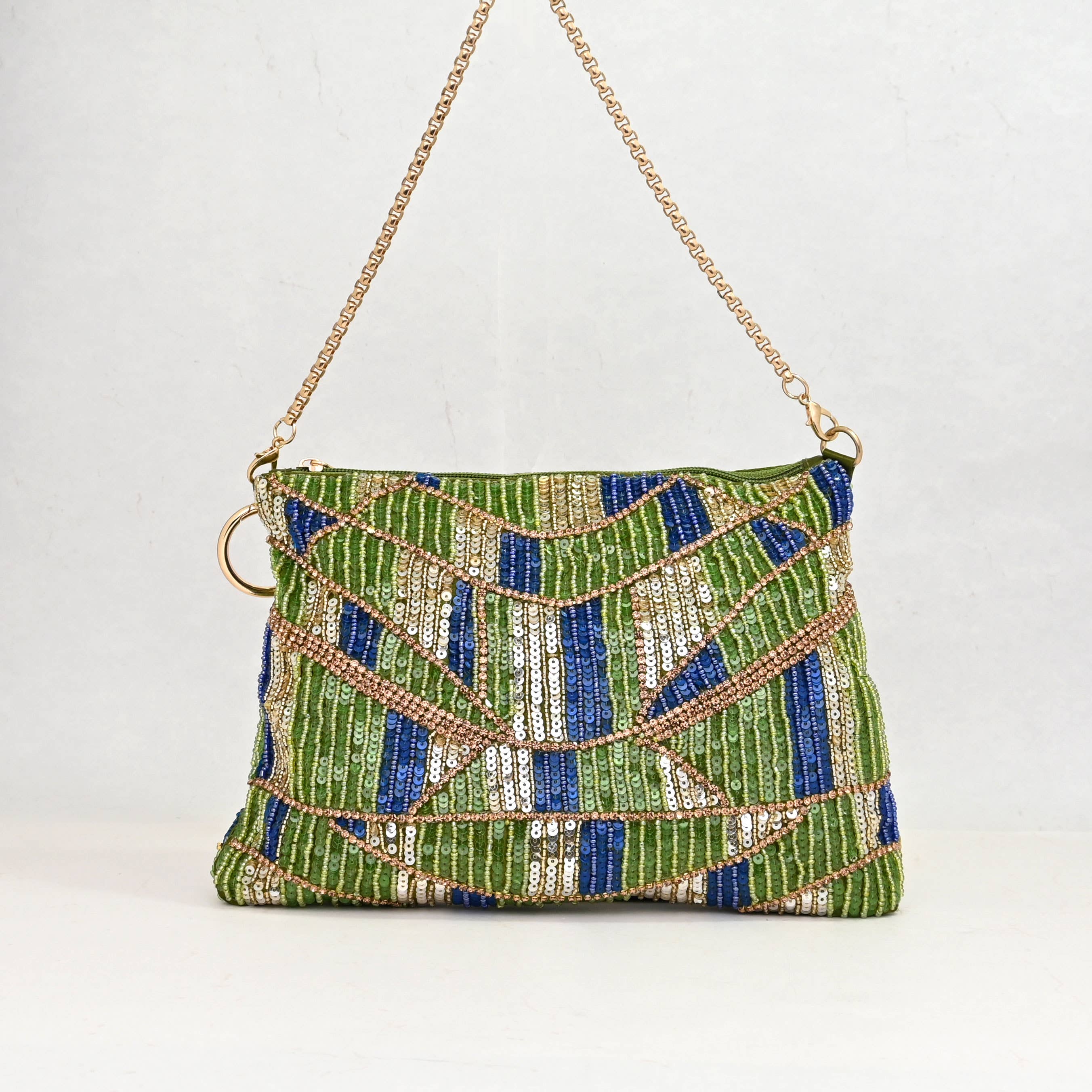 Noyre Berlin - Wholesale Top Handle Bag - Women's - Statement Bag Isabelle - Peacock1