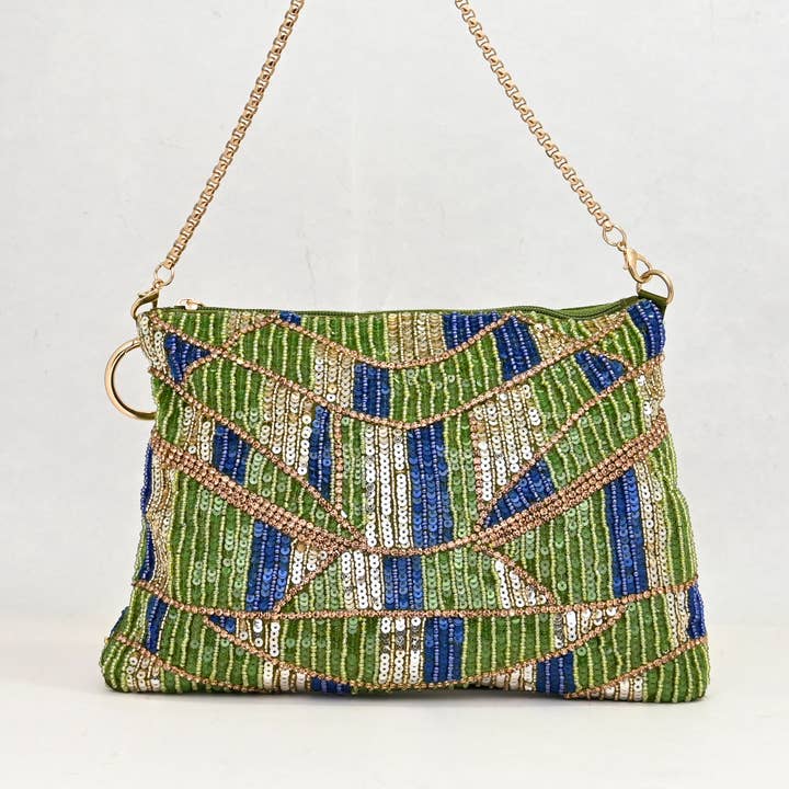 Noyre Berlin - Wholesale Top Handle Bag - Women's - Statement Bag Isabelle - Peacock1