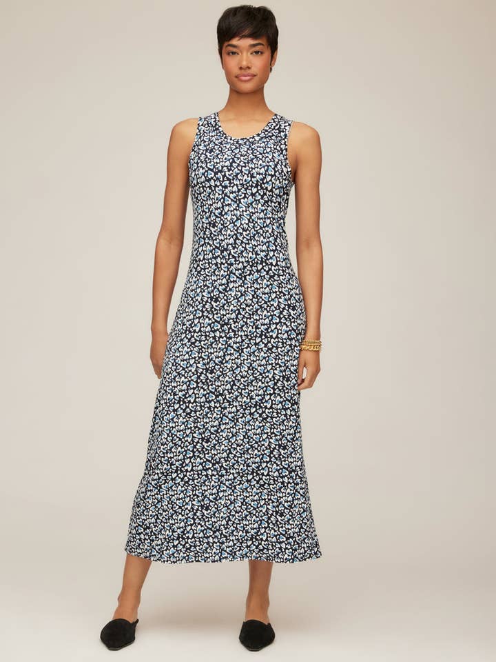 Petite Size Sleeveless Side Slit Midi Dress for wholesale by Karen Kane