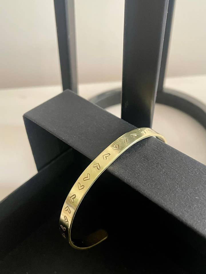 Heart Cuff Bracelet for wholesale by NSW Jewelry Designs