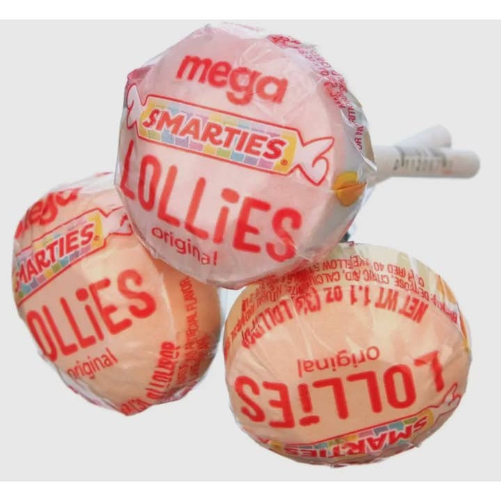 O'Shea's Candies Sweet Shop - Wholesale Hard Candy - Nostalgic 1937 Smarties Mega Pop 60CT Canister Tub Display1