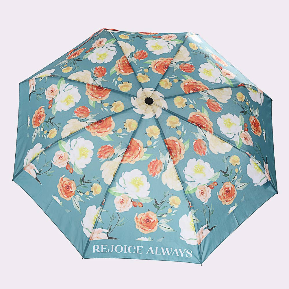 Swanson Christian Products - Wholesale Umbrella - Unisex - Umbrella Compact Rejoice Always4