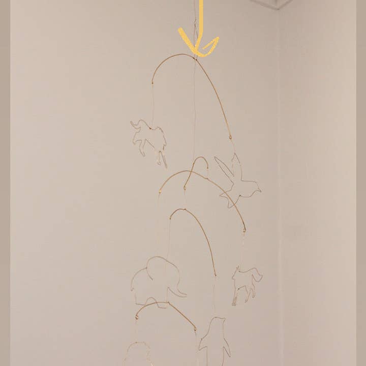 Wire Animal Mobile (7 Animals) for wholesale by SolidWerks