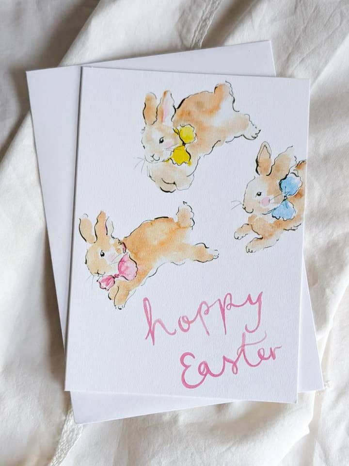 Hoppy Easter Card for wholesale by La la lu