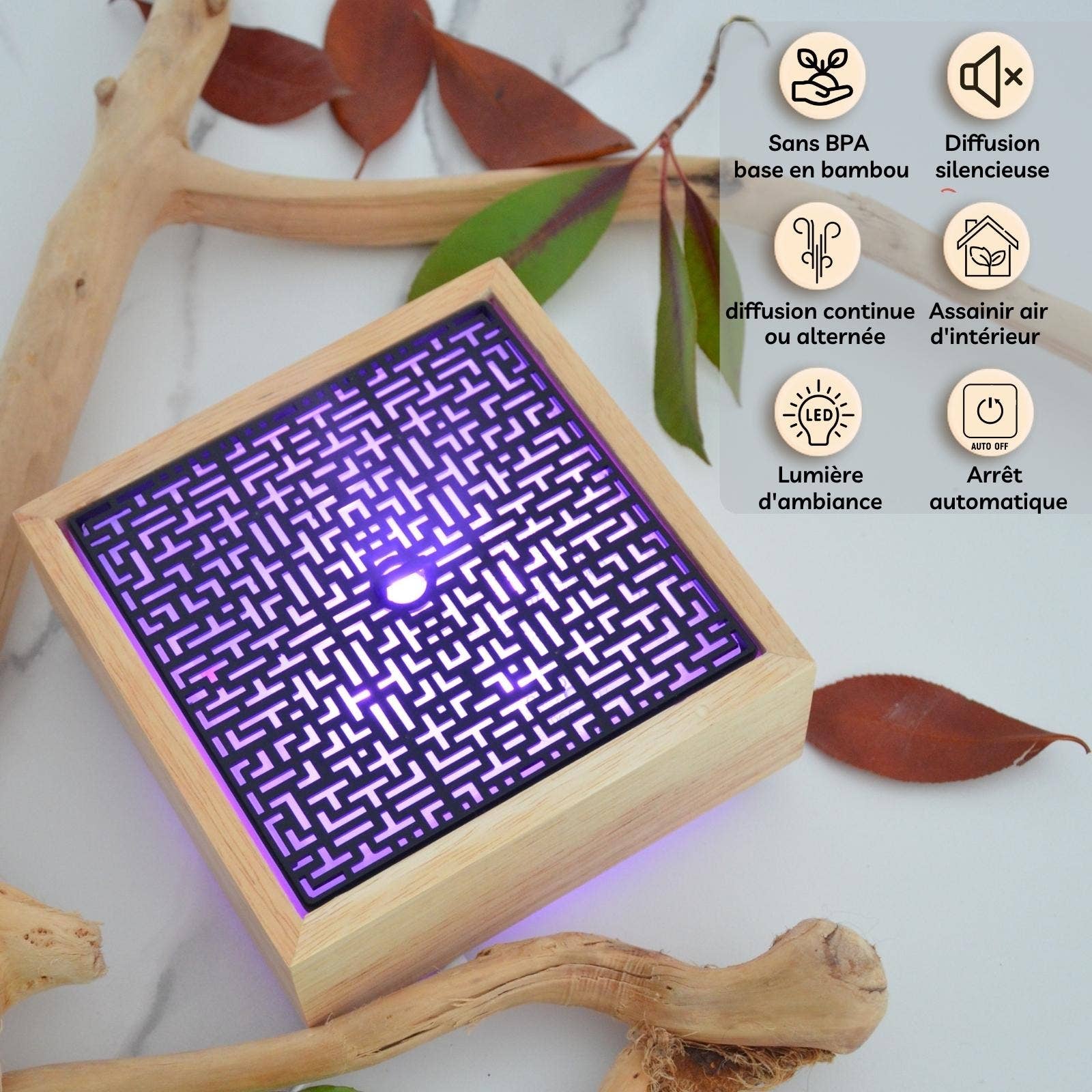 Zen'Arôme - Wholesale Electronic Diffuser - Kaori Essential Oil Diffuser in Japanese Style Bamboo2
