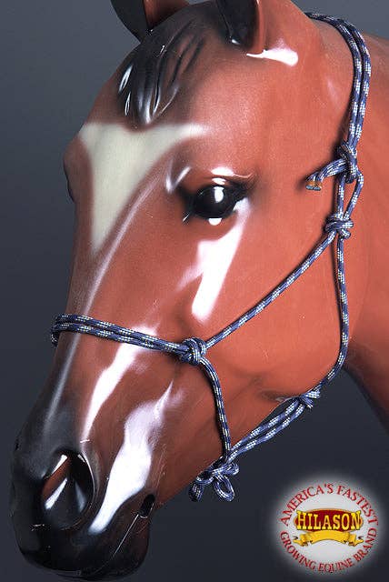 HILASON - Wholesale Horseback Riding Gear - Hilason Horse Adjustable Poly Tied Rope Halter8