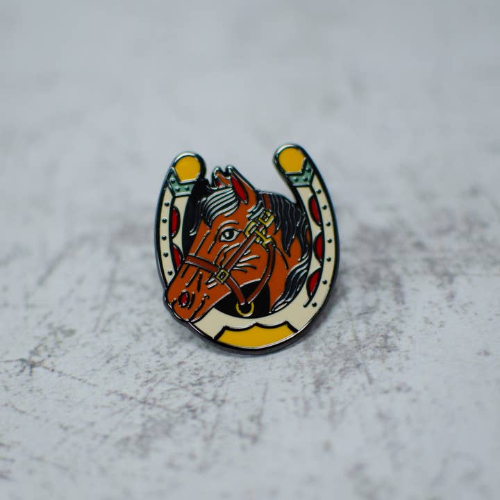 Rock And Rose Motel - Wholesale Lapel Pin/Button - Horse Enamel Pin