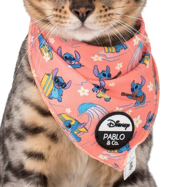 Disney Surfin' Stitch: Cat Bandana for wholesale by Pablo & Co. Boutique