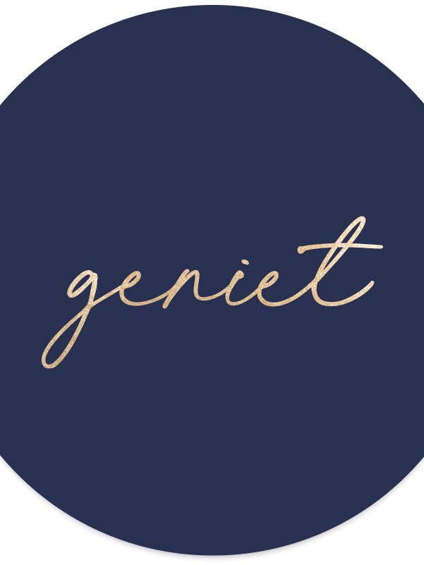 Muurcirkel geniet blauw for wholesale by Label2X B.V.