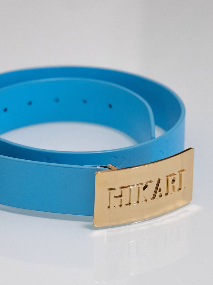 HIKARI läderbälte med guldfärgat spänne för wholesale av HIKARI FASHION