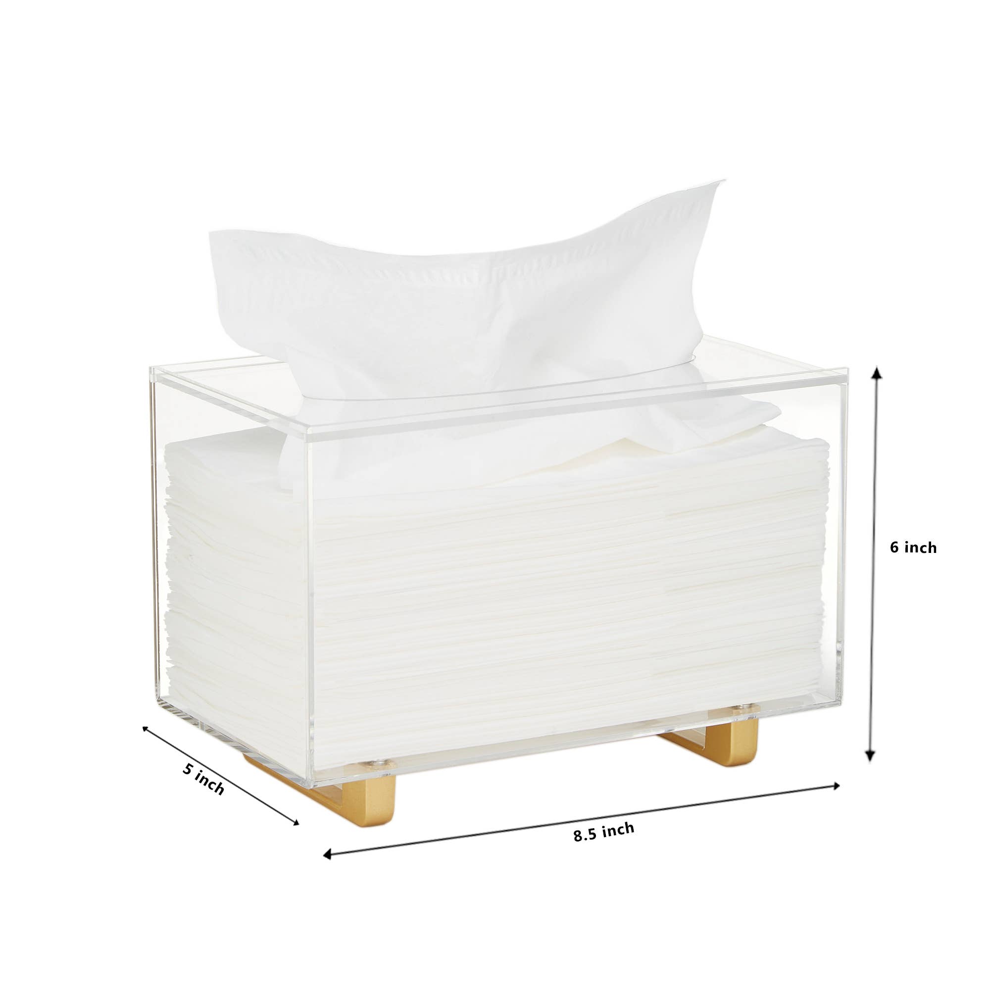 Krifts Products - Wholesale Tissue Box - Acrylic Tissue Box Holder Fit's "KLEENEX"  Brand 5