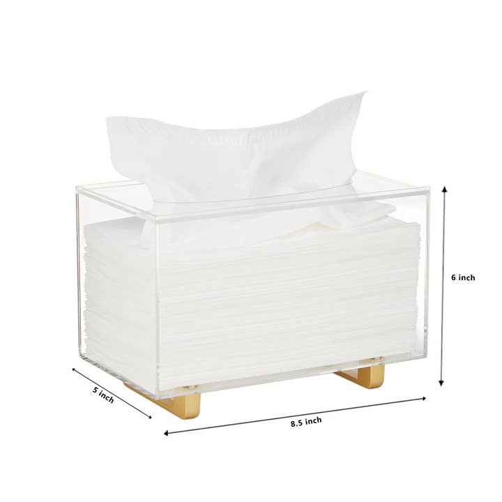 Krifts Products - Wholesale Tissue box - Acrylic Tissue Box Holder Fit's "KLEENEX" Brand 2
