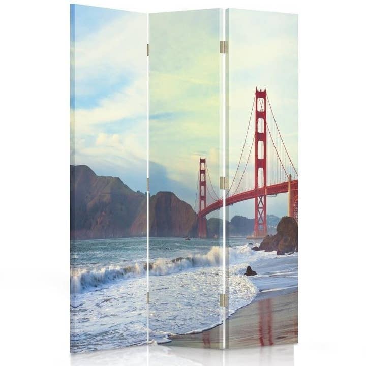 Séparateur de pièce 3 pièces Golden Gate Bridge pour la vente par Motivartdesign