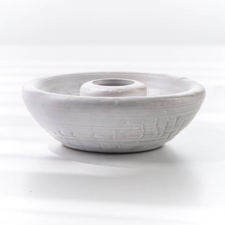 White Multi-Purpose Incense Holder for wholesale by Özemi Beauty