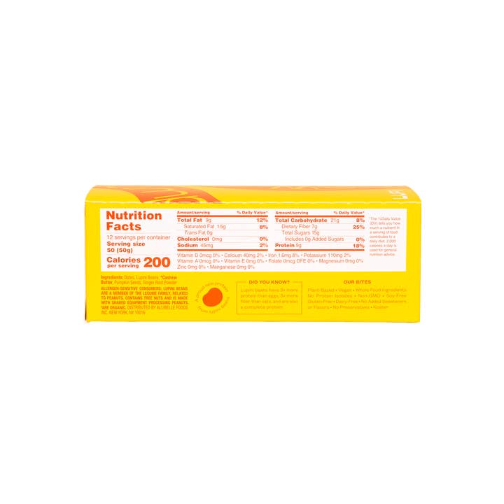 Lupii - Wholesale Snack Bar - Cashew Ginger Pumpkin Seed2