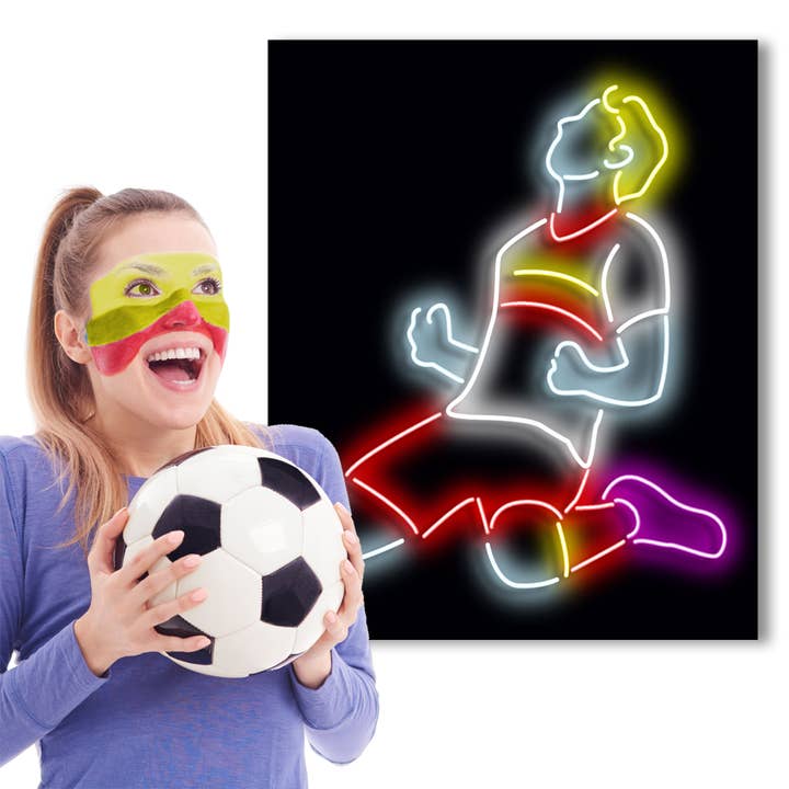 LED Neon Sign RB Leipzig Fans with Remote Control for wholesale by Mad About Neon