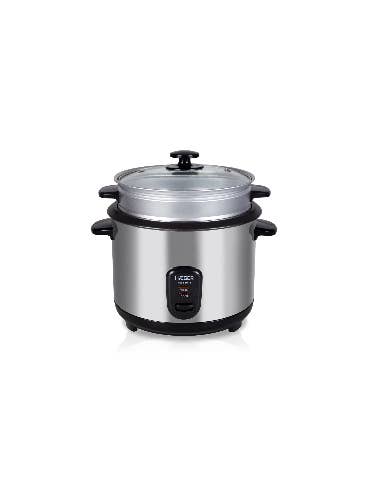 HAEGER Rice & Steam Electric Rice Cooker - 1.8 L, 700W, Stainless Steel for wholesale by Haeger