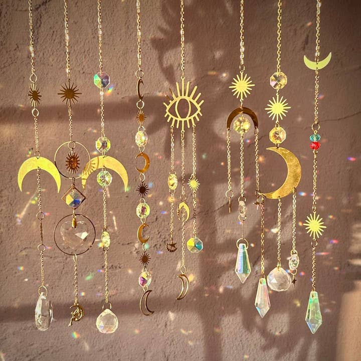 Prism Celestial Suncatcher - Boho Window Decor for wholesale by LilAryenne | Jewelry & Suncatchers (Import Fees Covered)