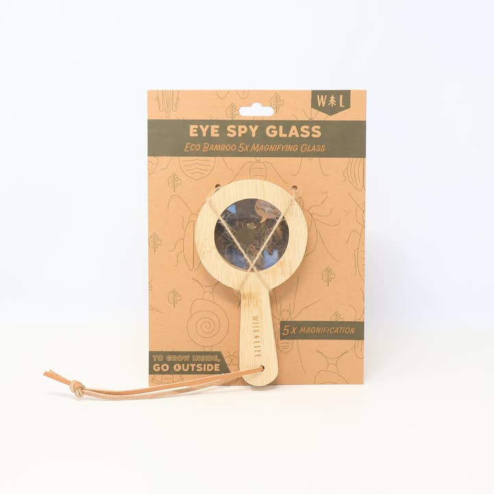 EYE SPY Eco-Bamboo 5x Magnifying Glass for wholesale by Wild Life Outdoor Adventures