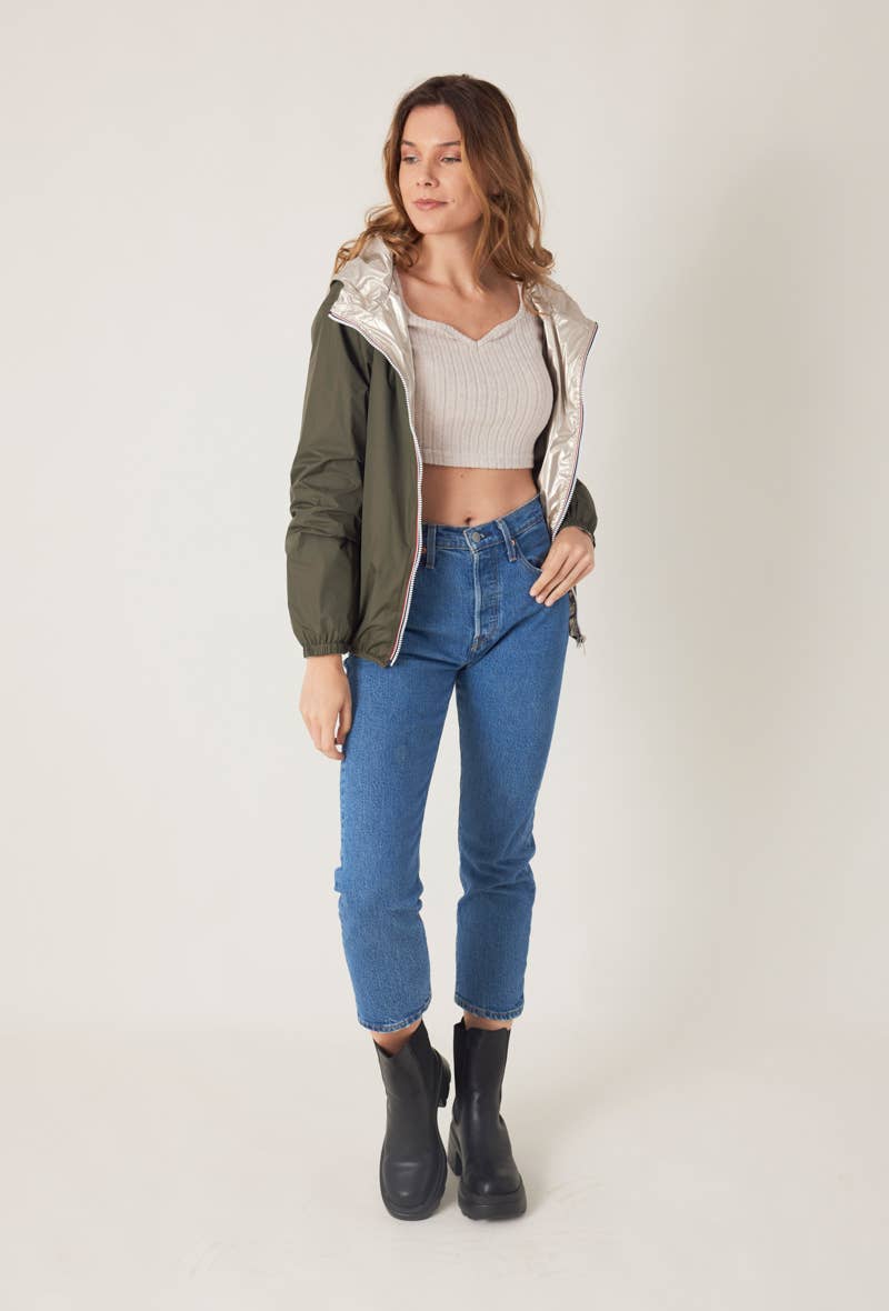 Escandelle Paris - Wholesale Parka - Women's - Short Reversible Waterproof Solid Parka20