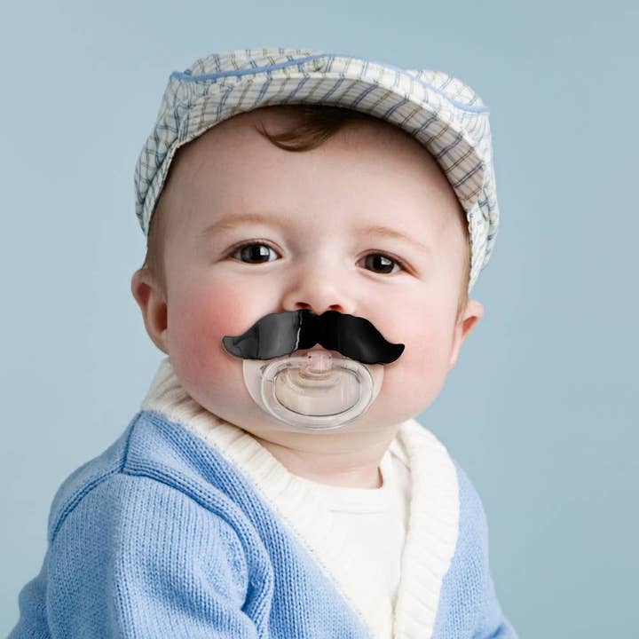 Fred & Friends - Wholesale Pacifier - Baby - Chill Baby Pacifier - Mustache
