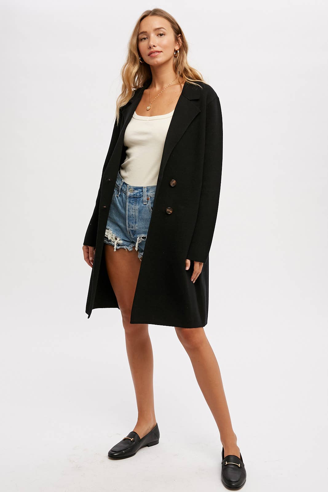 Bluivy - Wholesale Coat - Women's - CLASSIC DOUBLE BREASTED COATIGAN34