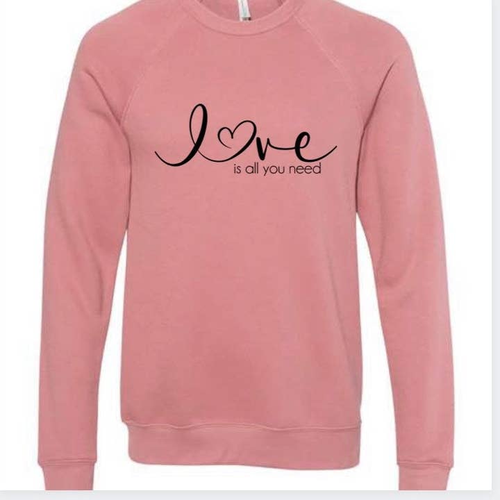 LOVE IS ALL YOU NEED for wholesale by Sikkema Tees