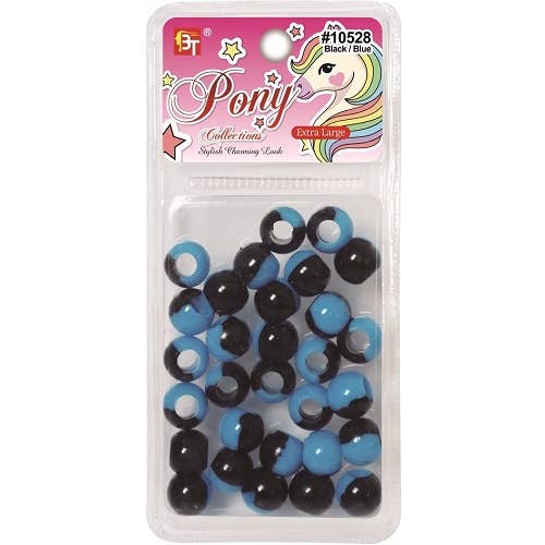 MI Hair Distribution - Wholesale Beads - EXTRA LARGE TWO TONE ROUND BEADS No 10528