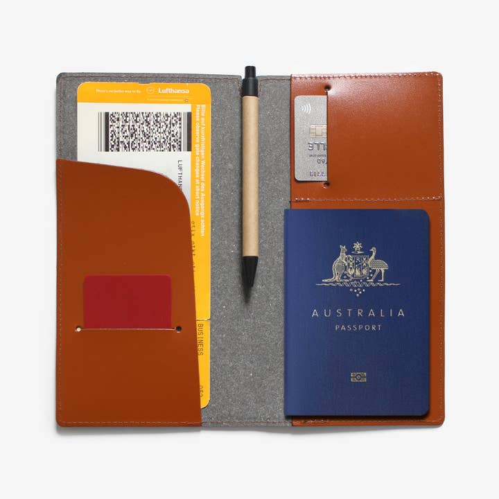Corban & Blair - Wholesale Passport case – Unisex - Eco Leather Travel Wallet12