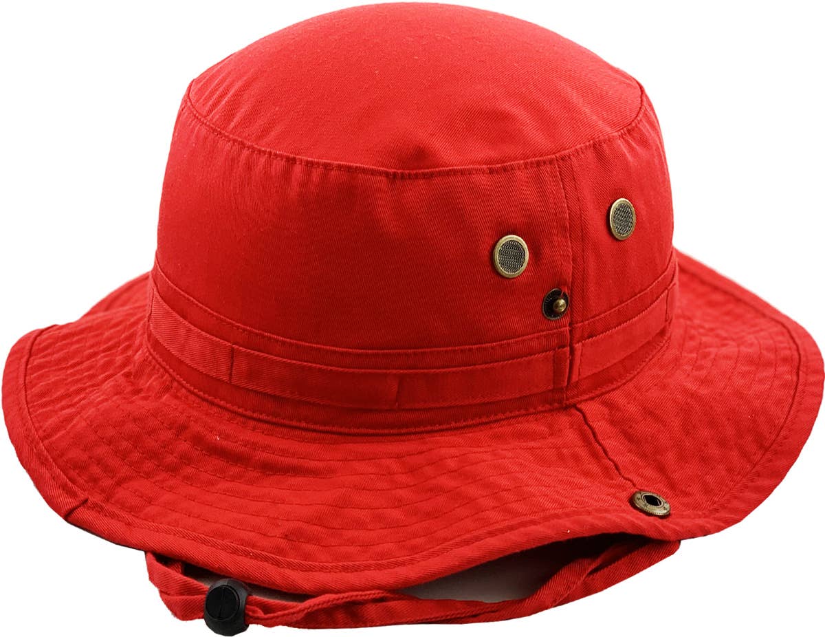 KBETHOS - Wholesale Bucket hat – Unisex - Solid Boonie Hat With String (Fitted)55